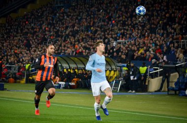 Kharkiv, Ukrayna - 23 Ekim 2018: John Stones Uefa sırasında