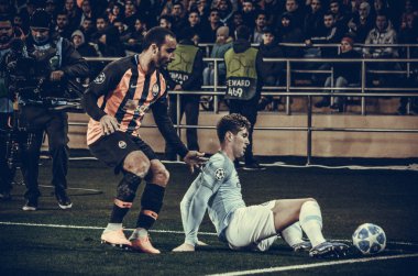 Kharkiv, Ukrayna - 23 Ekim 2018: John Stones Uefa sırasında