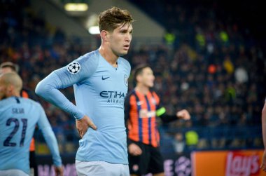 Kharkiv, Ukrayna - 23 Ekim 2018: John Stones Uefa sırasında