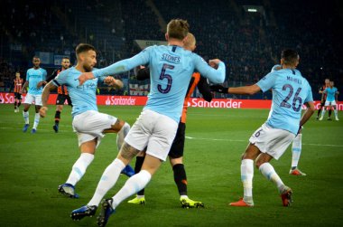 Kharkiv, Ukrayna - 23 Ekim 2018: John Stones Uefa sırasında