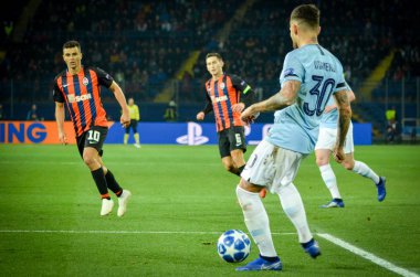 Kharkiv, Ukrayna - 23 Ekim 2018: Nicolas Otamendi