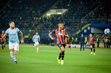Kharkiv, Ukrayna - 23 Ekim 2018: Nicolas Otamendi