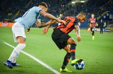 Kharkiv, Ukrayna - 23 Ekim 2018: Nicolas Otamendi