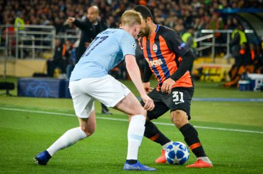 Kharkiv, Ukrayna - 23 Ekim 2018: Kevin De Bruyne 