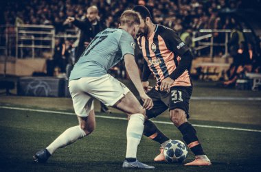 Kharkiv, Ukrayna - 23 Ekim 2018: Kevin De Bruyne 