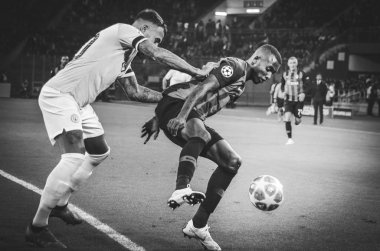 Kharkiv, Ukrayna - 23 Ekim 2018: Nicolas Otamendi