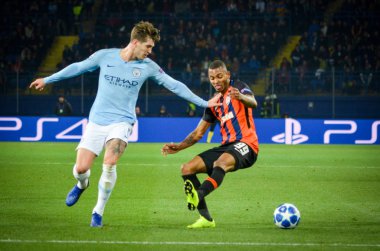 Kharkiv, Ukrayna - 23 Ekim 2018: John Stones Uefa sırasında