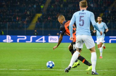 Kharkiv, Ukrayna - 23 Ekim 2018: John Stones Uefa sırasında