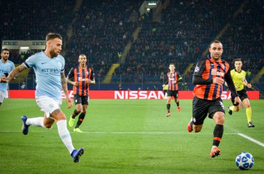 Kharkiv, Ukrayna - 23 Ekim 2018: Nicolas Otamendi