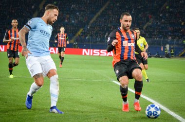 Kharkiv, Ukrayna - 23 Ekim 2018: Nicolas Otamendi