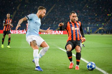 Kharkiv, Ukrayna - 23 Ekim 2018: Nicolas Otamendi