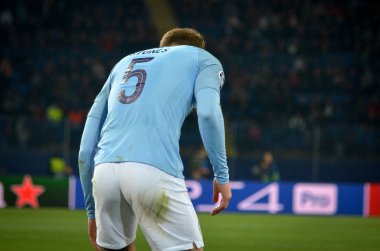 Kharkiv, Ukrayna - 23 Ekim 2018: John Stones Uefa sırasında
