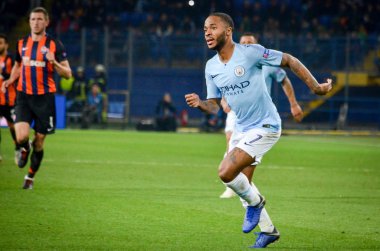 Kharkiv, Ukrayna - 23 Ekim 2018: Raheem Sterling 