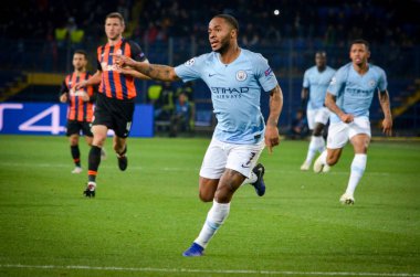 Kharkiv, Ukrayna - 23 Ekim 2018: Raheem Sterling 