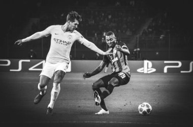 Kharkiv, Ukrayna - 23 Ekim 2018: John Stones Uefa sırasında