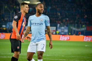Kharkiv, Ukrayna - 23 Ekim 2018: Raheem Sterling 