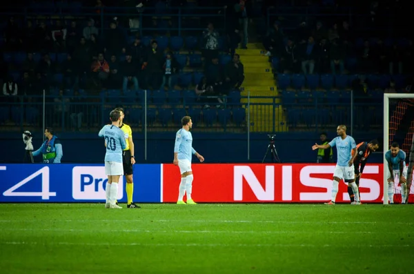 Charkiw, Ukraine - 23. Oktober 2018: Fußballer während der — Stockfoto