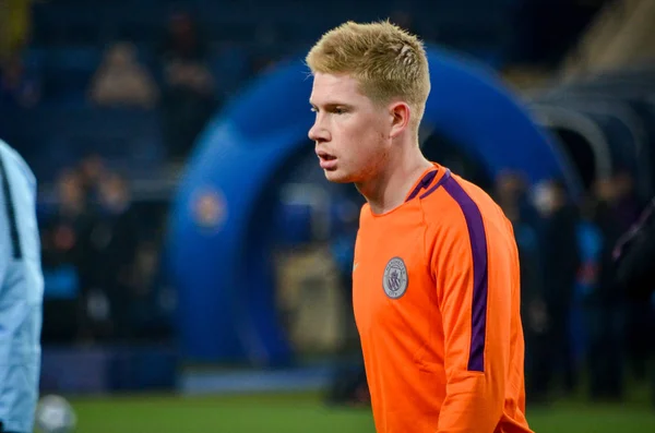 KHARKIV, UKRAINE - October 23, 2018: Kevin De Bruyne during the — Stock Photo, Image