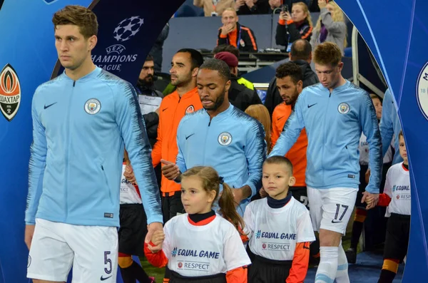 Kharkiv, Ukrayna - 23 Ekim 2018: John Stones Uefa sırasında