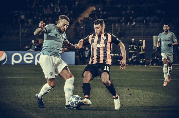 Kharkiv, Ukrayna - 23 Ekim 2018: Nicolas Otamendi