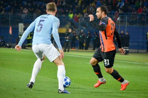 Kharkiv, Ukrayna - 23 Ekim 2018: John Stones Uefa sırasında — Stok fotoğraf