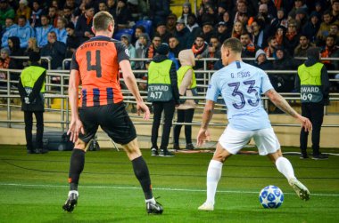 Kharkiv, Ukrayna - 23 Ekim 2018: Ue sırasında Gabriel Jesus