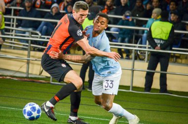 Kharkiv, Ukrayna - 23 Ekim 2018: Ue sırasında Gabriel Jesus