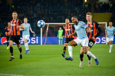 Kharkiv, Ukrayna - 23 Ekim 2018: Raheem Sterling 