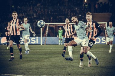 Kharkiv, Ukrayna - 23 Ekim 2018: Raheem Sterling 