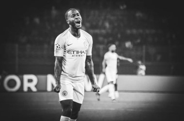 Kharkiv, Ukrayna - 23 Ekim 2018: Raheem Sterling 