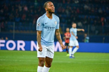 Kharkiv, Ukrayna - 23 Ekim 2018: Raheem Sterling 