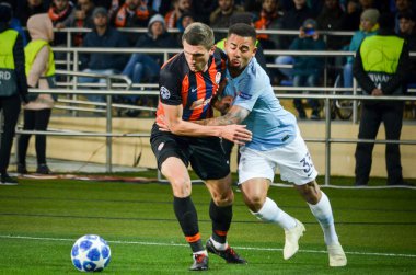 Kharkiv, Ukrayna - 23 Ekim 2018: Ue sırasında Gabriel Jesus