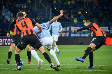 Kharkiv, Ukrayna - 23 Ekim 2018: Ue sırasında Gabriel Jesus