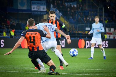 Kharkiv, Ukrayna - 23 Ekim 2018: Ue sırasında Gabriel Jesus