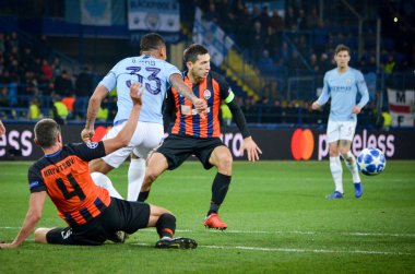 Kharkiv, Ukrayna - 23 Ekim 2018: Ue sırasında Gabriel Jesus