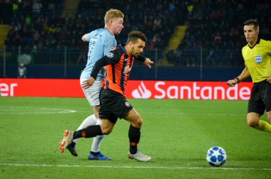 Kharkiv, Ukrayna - 23 Ekim 2018: Kevin De Bruyne 