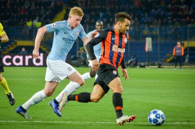 Kharkiv, Ukrayna - 23 Ekim 2018: Kevin De Bruyne 
