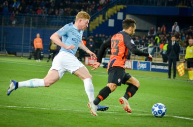 Kharkiv, Ukrayna - 23 Ekim 2018: Kevin De Bruyne 