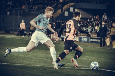 Kharkiv, Ukrayna - 23 Ekim 2018: Kevin De Bruyne 