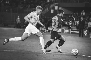 Kharkiv, Ukrayna - 23 Ekim 2018: Kevin De Bruyne 