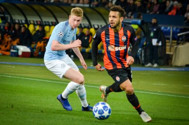 Kharkiv, Ukrayna - 23 Ekim 2018: Kevin De Bruyne 