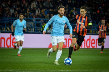 Kharkiv, Ukrayna - 23 Ekim 2018: Bernardo Silva U sırasında