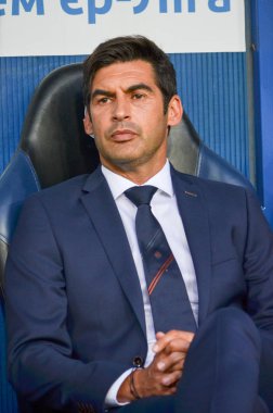 Odessa, Ukrayna - 21 Temmuz 2018: Paulo Fonseca finallerde