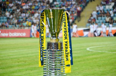 Odessa, Ukrayna - 21 Temmuz 2018: Ukrayna Süper Kupası dur yakın