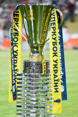 Odessa, Ukrayna - 21 Temmuz 2018: Ukrayna Süper Kupası dur yakın