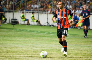 Odessa, Ukrayna - 21 Temmuz 2018: Fina sırasında İsmaili futbolcular