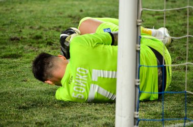 Odessa, Ukrayna - 21 Temmuz 2018: Futbolcular Boyko