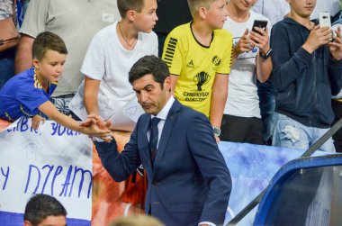 Odessa, Ukrayna - 21 Temmuz 2018: Paulo Fonseca finallerde