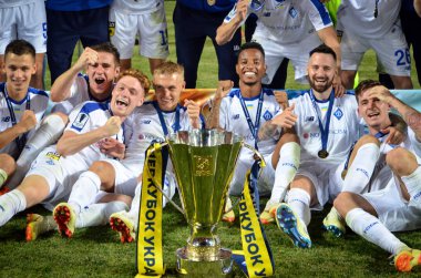 Odessa, Ukrayna - 21 Temmuz 2018: Takım fotoğraf futbolcular Din