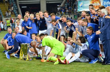 Odessa, Ukrayna - 21 Temmuz 2018: Takım fotoğraf futbolcular Din